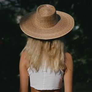 Lack of Color Palma Wide Boater in straw natural